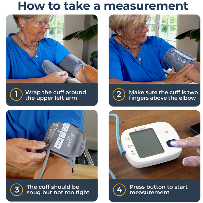 iProven Upper Arm Blood Pressure Monitor for Home Use Bluetooth BPM-35