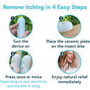 iProven Insect Bite Relief Device, Chemical-Free Treatment of Insect Bites and Stings, Itching and Swelling Healer BBB-112BLU
