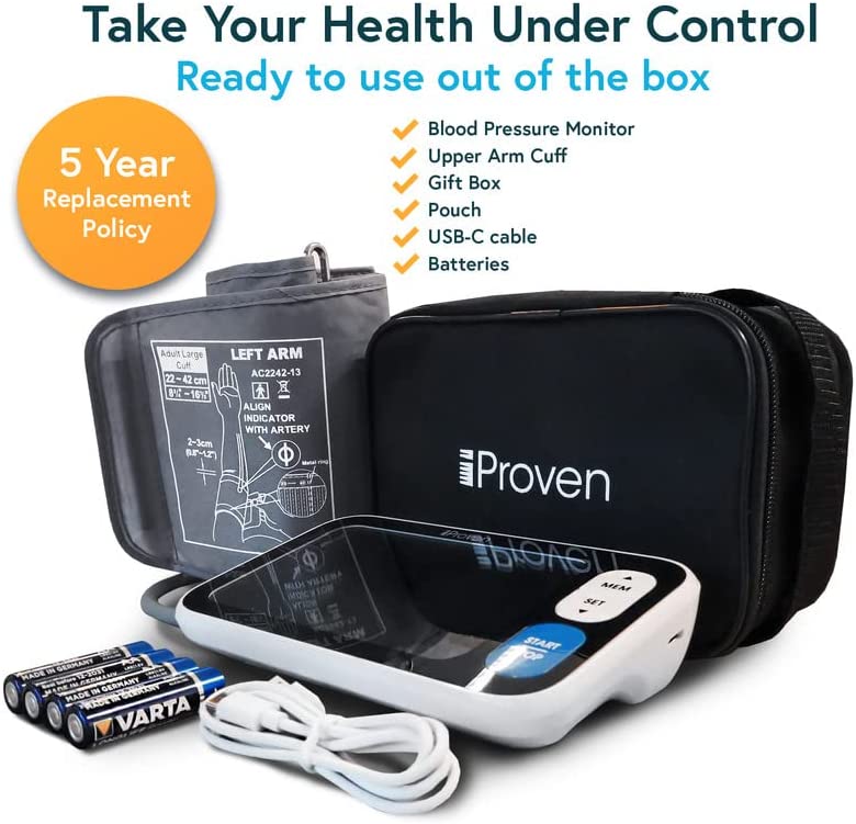 IPROVEN Wrist Blood Pressure Monitor, Large LCD Display & Portable and Easy  to Use, Adjustable Cuff 5.3-8.5 Inch, Automatic Blood Pressure Machine  Wrist with Irregular Heartbeat Detection