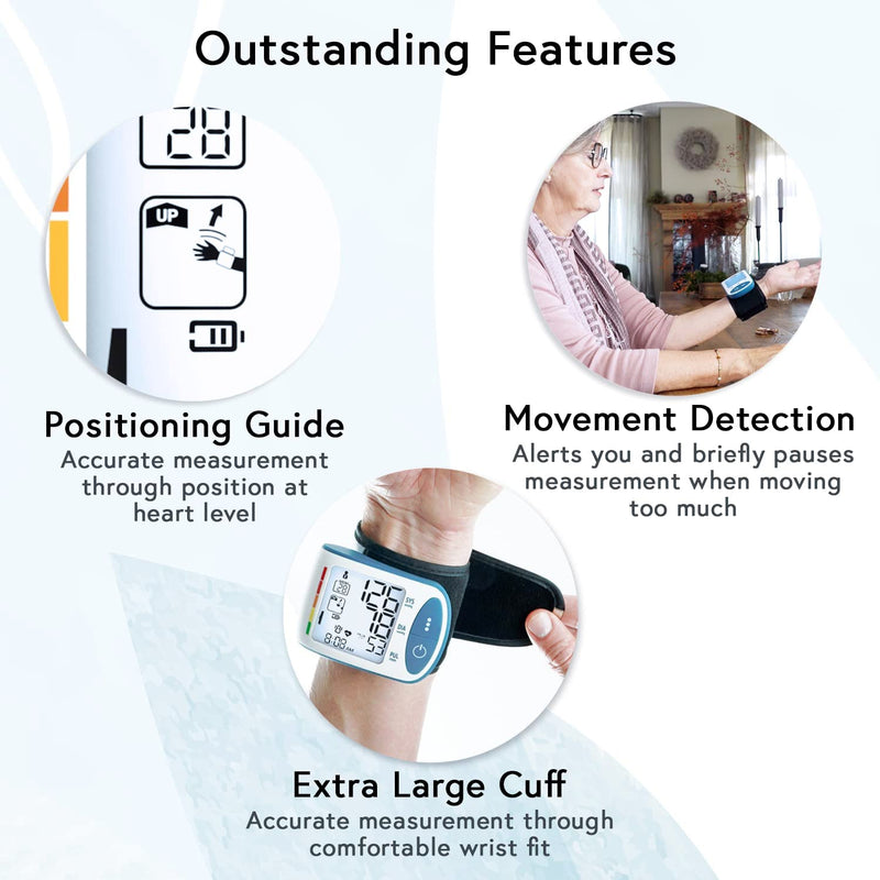 Digital Blood Pressure Monitor Upper Arm Heart Rate Machine BP Large Cuff