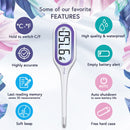 New iProven Basal Body Thermometer for Ovulation Tracking - BBT with Easy to Read Jumbo LCD & Memory - 1/100th Accurate Digital Electronic Fertility Monitor Temperature Tracker