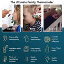 iProven DMT-77 No-Touch Forehead Thermometer for Adults, Kids, Babies [Superior Accuracy, Upgraded Fever Alarm, Quiet Vibration Alerts] Digital Infrared Baby Thermometer with Ear Mode, Hypothermia Alarm