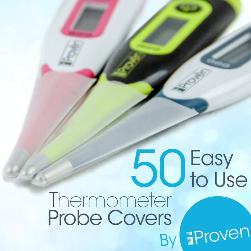 Best Disposable Probe Covers for Digital Thermometer, 50 Count - iProven PC-111 Digital thermometer iProvèn 