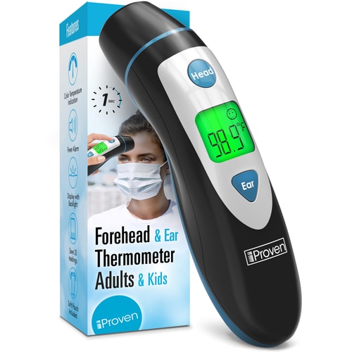  iProven Touchless Thermometer + Wrist Blood Pressure Monitor :  Health & Household