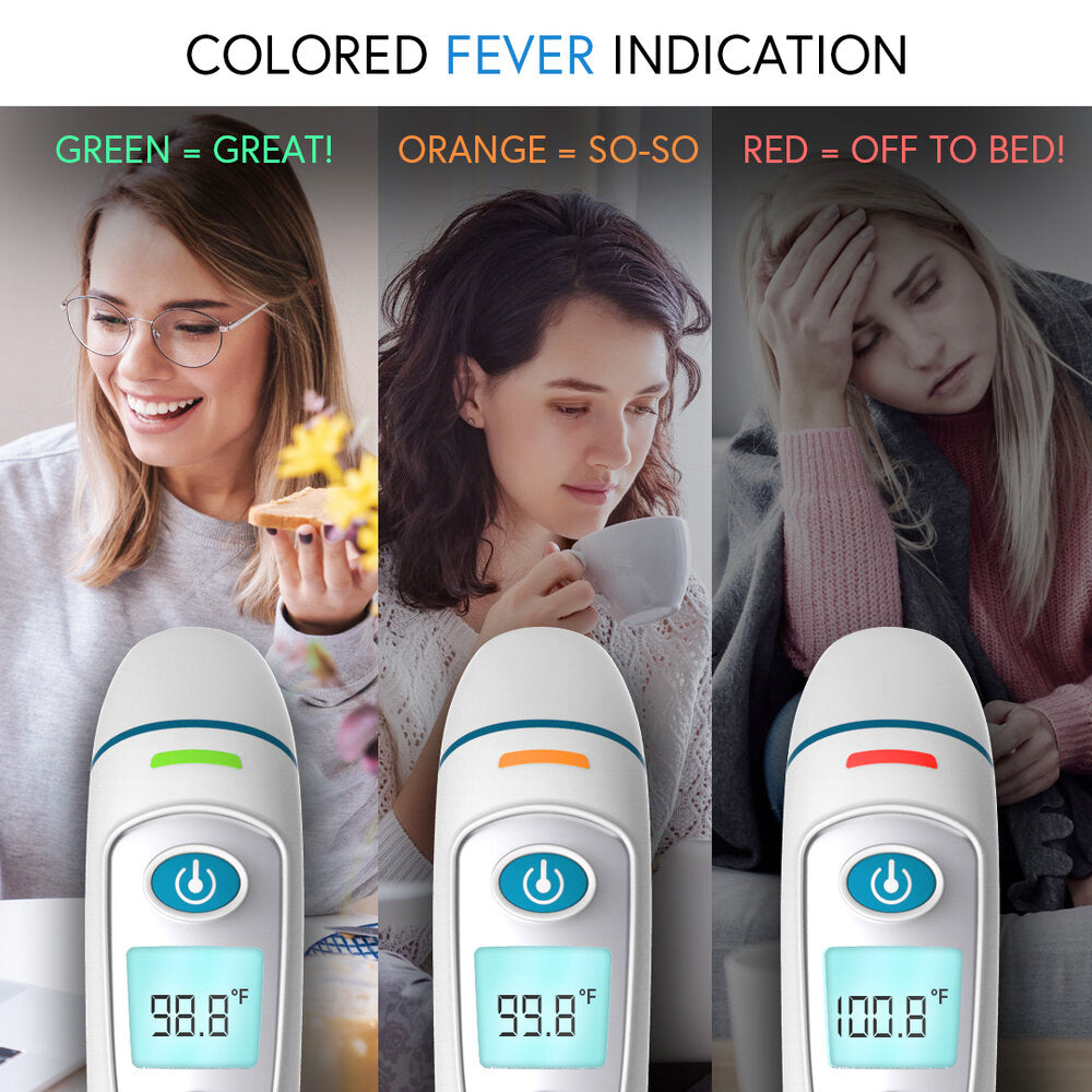 Elera Ear Thermometer for Kids, Baby Thermometer with Forehead and Ear Mode  for Adults, Infant, Kids and Toddler, Touchless and 1 Second Reading with