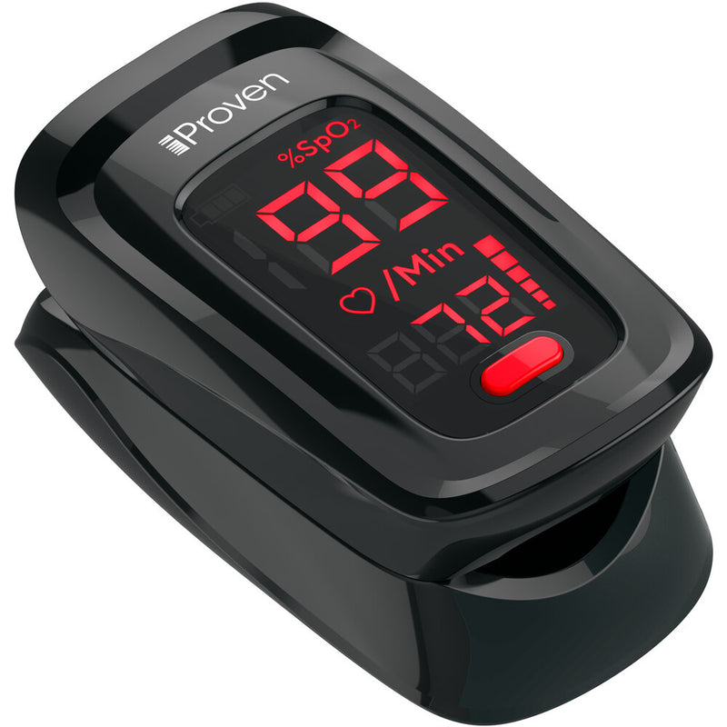 Our iProven Pulse Oximeter has a new design and will help you with measuring your Lung Condition and your 02 Saturation Levels and your heartbeat.